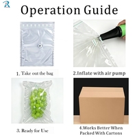 Sac intérieur gonflable personnalisé pour fruits, sac de conservation écologique pour raisins, directement de l'usine, emballage de protection pour le transport agricole
