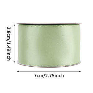 Cổ Điển Màu Rắn 38Mm Tùy Chỉnh In Đám Cưới Ghế Bánh Trang Trí Polyester Double Side Satin <span class=keywords><strong>Ribbon</strong></span> Cho Bán Buôn - Product Image 6