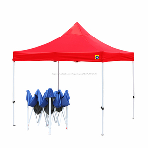Carpas impermeables <span class=keywords><strong>3x3</strong></span> con rojo 420D Oxford para jardín - Product Image 1
