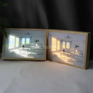 LED Luz Quente Mudar Cor Luz Pintura Quarto Voz controle pintura imagem Para Sala Decoração