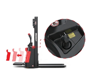 Reddot marka 1.5 Ton otomatik sürüş istifleyici kaldırma el pil şarj cihazı <span class=keywords><strong>Forklift</strong></span> elektrikli palet istifleyici - Product Image 2