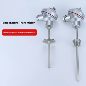 เครื่องส่งสัญญาณอุณหภูมิ <span class=keywords><strong>PT100</strong></span> 4-20mA แบบรวมในตัว หัววัดความต้านทานความร้อนชนิดแพลตตินัม K-type แบบมีเกราะป้องกัน พร้อมเซ็นเซอร์วัดอุณหภูมิ WBF รับประกัน 3 ปี - Product Image 2