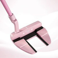 Putter de golf droitier rose pour femmes avec motif papillon élégant – Club de golf féminin