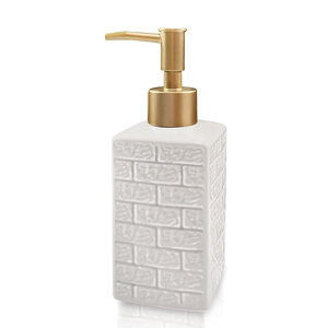 <span class=keywords><strong>Savon</strong></span> liquide pour les mains, gel douche, flacon pompe en céramique de forme carrée - Product Image 2