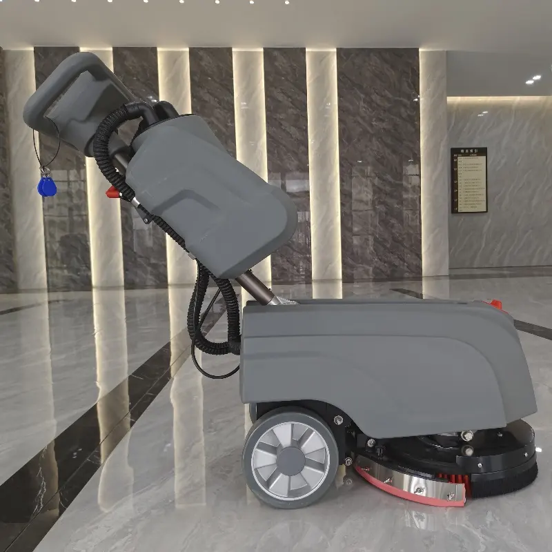G1 Floor Cleaning Machine Handheld Battery Operated Industry Floor Scrubber Electric Plastic Provided 75 Plastic Sofa 500W 400W