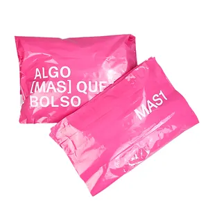 Logo personalizzato di massa stampato biodegradabile biodegradabile pacchetto di consegna borse per l'abbigliamento