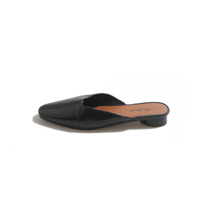 Women's Summer Closed-Toe PVC Half- Chunky Heel <b>Height</b> <b>Increasing</b> Non-Slip Crystal <b>Shoes</b> - Product Image 5