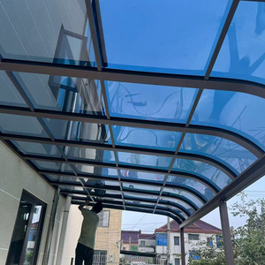 Abri de voiture en aluminium blanc imperméable et durable, design moderne, style simple, pour le stationnement des voitures et le garage - Usine du Guangdong à vendre - Product Image 3