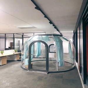 Dôme transparent en polycarbonate, tente bulle pour chambre étoilée, <span class=keywords><strong>camping</strong></span> extérieur, restaurant, séjour à la maison, 4m, 5m, 6m - Product Image 4