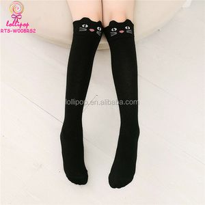 Ensemble de 10 paires de chaussettes chaudes en coton pour filles, chaussons à motif de <span class=keywords><strong>renard</strong></span>, ours et chat de dessin animé, chaussettes montantes au dessus du mollet, pour enfants de 3 à 12 ans - Product Image 3
