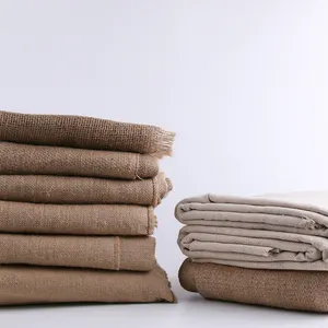 Toile de Jute écologique, toile de Jute, Jacquard, lin, Fiber de Jute, tissu 100% pour rideau de canapé, prix de gros