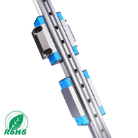 Glissières linéaires de haute précision de marque HIWIN, blocs de glissement compatibles avec les moteurs, en aluminium et acier inoxydable, pour systèmes automatiques