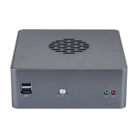 Mini PC Industrial Barebone LGA1151 de 6.ª a 9.ª Generación, Doble LAN I210, 4 Puertos COM, 8 Puertos USB, 2 DDR4, 2 HD NVME, Refrigeración Activa
