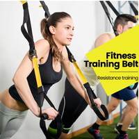Sangle de suspension pour entraînement de force et de puissance, sangle de yoga réglable, support mural, tendeur professionnel TRX