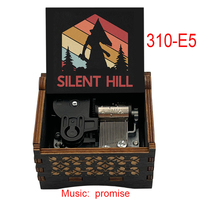 Vintage Silent Hill Spiel-Musikbox aus Holz mit Versprechen-Melodie – Geschenke für Freundin, Fans, Freunde, Familie, Geburtstag, Heimdekoration