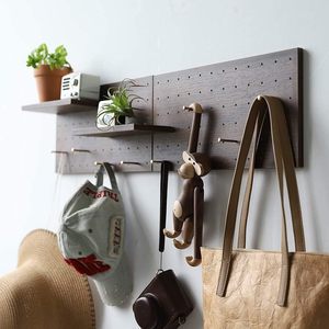 Moderno Estante de Almacenamiento de Madera para Montar en la Pared con Diseño <span class=keywords><strong>DIY</strong></span> para Sala de Estar, Cocina, Baño - Solución para Macetas y Almacenamiento - Product Image 2