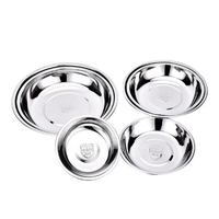Plateau à condiments et snacks en acier inoxydable, sans aimant, motif uni, moderne et minimaliste, pour fabricants