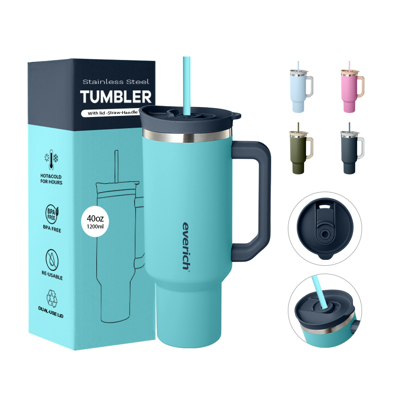 40oz Powder Coated Insulated Stainless Steel