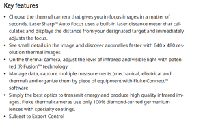 กล้องถ่ายภาพความร้อน Ti401 PRO 60Hz ความละเอียด 640*480 พร้อมเซ็นเซอร์ CMOS สำหรับการตรวจสอบทางไฟฟ้าและเครื่องกล - Product Image 3