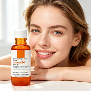 Concentrado Facial con 10% de Vitamina C y Ácido Hialurónico de Grado Dérmico, Suero Antioxidante y Antienvejecimiento, Sin Perfume, para Piel Sensible - Product Image 4