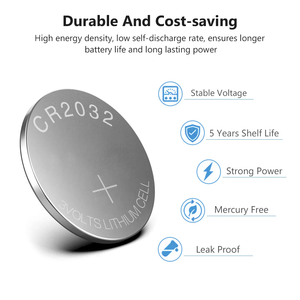Cr 2032 3V Pin Lithium CE nút di động Pin đồng xu 5 cái/vỉ 225mAh DL2032 ECR2032 gpcr2032 CR2032 cho đồng hồ - Product Image 2