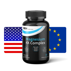Cápsulas de Magnesio 4X Complex, Cumplen con las Normas de EE. UU./UE, cGMP/Ley Alimentaria de la UE |   Proveedor de Marca Privada para Clientes Transfronterizos - Product Image 1
