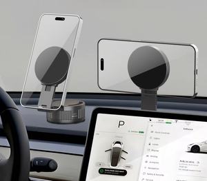 Strong Anti Shake 3 Axis Foldable + 18N Dual Layer Magnetic + 360 Rotation One Push <b>Fold</b> Ultra Thin Vacuum Magnetic Phone Holder - Product Image 2