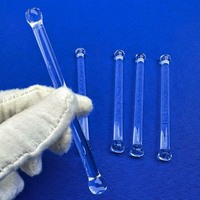Barre en verre de silice solide de longueur personnalisée, résistante à la chaleur, tige en quartz fondu pour composants de machines