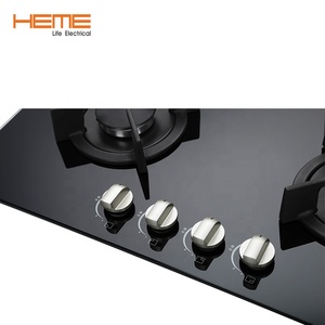 8Mm Tempered Glass 4 Burner Gas Cooker Built in LPG/NG Gas for Home - Product Image 3