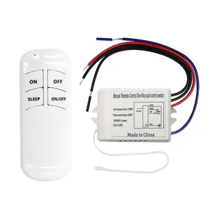 Qiachip 1/2/3 Way Relé AC 220V RF remoto digital sem fio interruptor de controle remoto do painel do ventilador de teto interruptor de controle para lâmpada