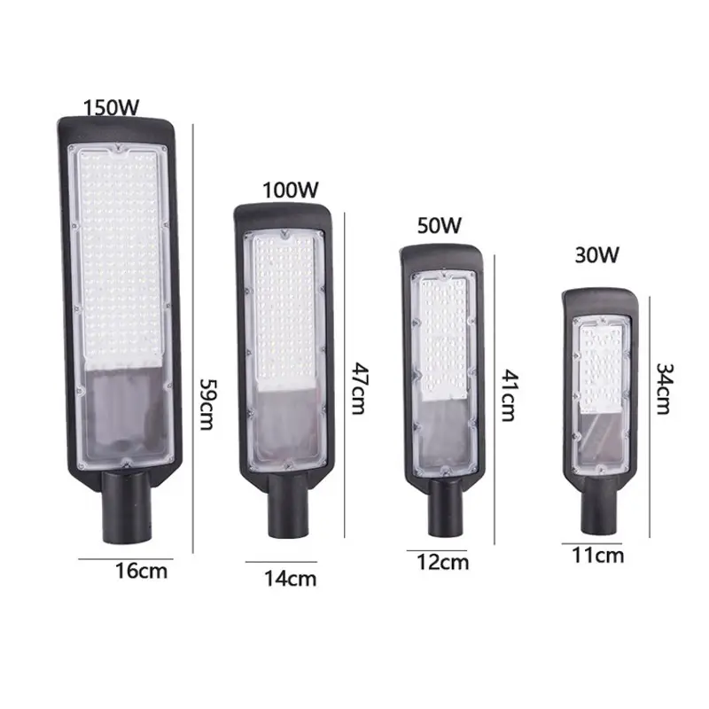 Lampu Jalan Tenaga Surya, dengan Tiang Galvanis Daya Tinggi Led 30W 50W 100W 150W Semua Dalam Satu Lampu