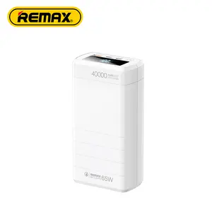 Remax Portable Power Bank 65W Fast Charging 40000Mah Rpp-310 Pd Qc Rohs Ce Fcc 2023 New Arrivals laptop Powerbank For Xiaomi Iph