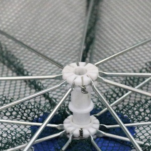 Filet de pêche parapluie avec Cage à crevettes, Minnow, automatique, pliable, Portable, 6 à 20 trous, offre spéciale, - Product Image 4