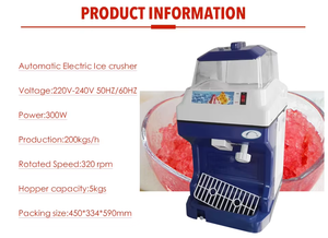 Máquina de Hielo Raspado Eléctrica Totalmente Automática de 150 kg/h con Envío Puntual, Máquina de Hielo Raspado Duradera, Máquina de Conos de Nieve para Uso Comercial, 250 W - Product Image 4