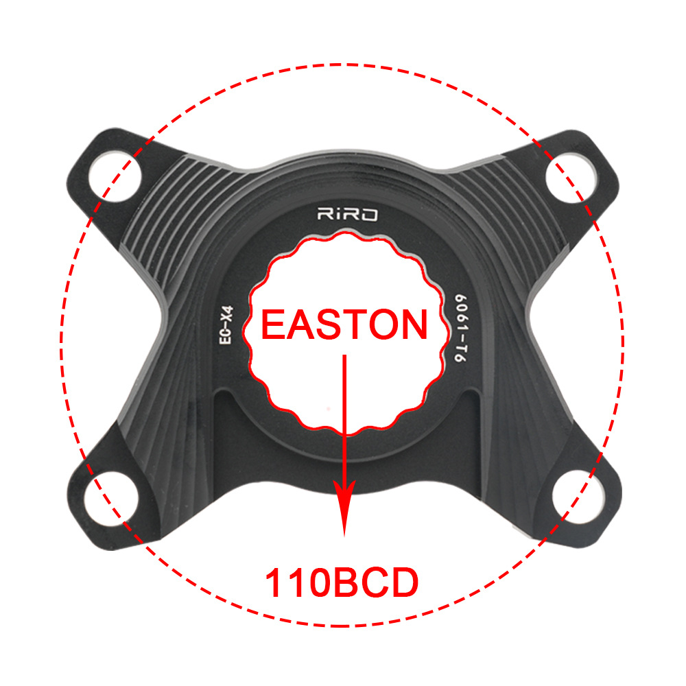 Adaptateur de pédalier Easton vers Shimano noir