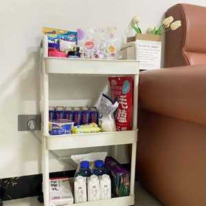 Carrito de Almacenamiento Móvil con Ruedas de 3/4 Niveles, Organizador de Plástico para Cocina, Carrito Doméstico, Estantería Móvil - Product Image 3