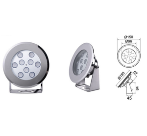 Projecteur LED sous-marin 18W IP68 étanche de haute qualité en acier inoxydable pour jardin et <span class=keywords><strong>fontaine</strong></span> - Product Image 2