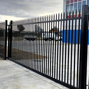 Wholesale Custom Ornamental Modern <strong>Wrought</strong> <strong>Iron</strong> Zinc Steel Tubular Fence For Garden Fence - Product Image 5