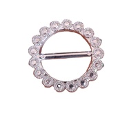 Boucles en plastique rondes non amovibles pour la ceinture en spandex