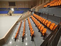Banco Plegable de Aluminio con Doble Resorte, Asiento Acolchado Resistente y Duradero, Certificado CE, Resistente a la Intemperie, para Uso en Gimnasios
