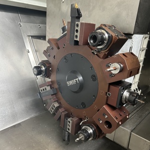 Mesin bubut <span class=keywords><strong>cnc</strong></span> 4 sumbu TCK52, mesin bubut <span class=keywords><strong>cnc</strong></span> miring presisi tinggi - Product Image 6