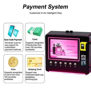 XYZ Touch Screen <b>Table</b> <b>Wall</b>-<b>Mounted</b> 21.5 Inch Touchscreen Cologne Perfume Vending Machine 6x100ml Capacity Multiple Payment - Product Image 4