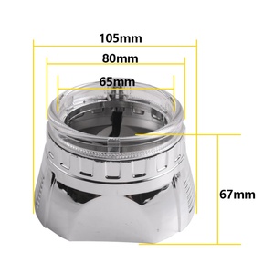 Headlamp Retrofitting 2.5 Inch WST <b>Projector</b> Shroud with <b>LED</b> for 2.5 Inch HID <b>Projector</b> Lens - Product Image 4