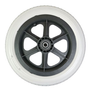 גלגלים מלאים מפוליאוריתן 12 אינץ' של חברת Hanak Factory לסיטונאות, תחליף לכיסאות גלגלים, הליכונים וגלגלי כיסא גלגלים קטנים - Product Image 4