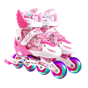 Patins à roulettes en ligne Istaride pour enfants, ajustables, avec lames Tracer et roues lumineuses - Product Image 2