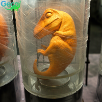 GECAI Embryon de dinosaure animatronique en pot pour la décoration de laboratoire de dinosaurologie, modèle de simulation