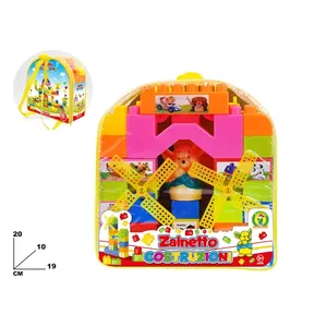Sac à dos Zainetto Costruzioni 20x19x10 cm, ensemble de blocs de construction pour enfants de 3 ans et plus - Product Image 1