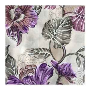 100 polyester microfibre broderie fleurs et bordure découpée nappe tissu <span class=keywords><strong>imprimé</strong></span> fleur tropicale - Product Image 3