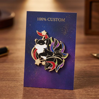 Broche de metal esmaltado brillante estilo anime japonés, personalizado con color y logotipo, para cuello, de moda, modelo de hierro, regalo.