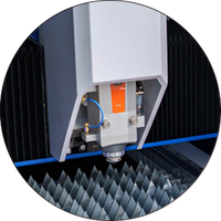 Petite machine de découpe laser à fibre 3 axes avec système de commande par servomoteur, machine de découpe CNC de métal Au3tech